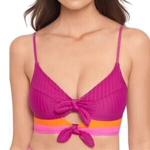 Juniors Salt & Cove Block Party Double Tie-Front Bralette Bikini …